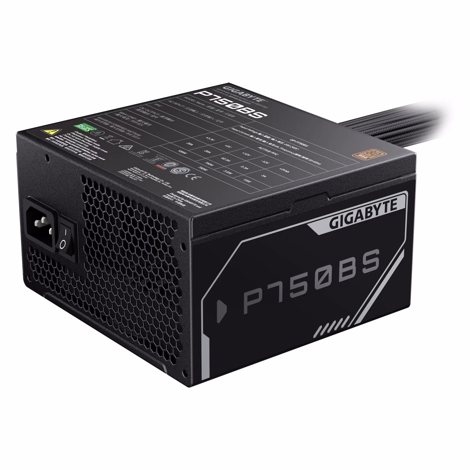 Fonte Gigabyte GP-P750BS ATX 750W 80 Plus Bronze - Negro - Imagen 4