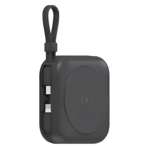 Cargador Portátil G-tide Multi X1 10000mah Usb-c Lightning Inalámbrico - Negro - Imagen 2