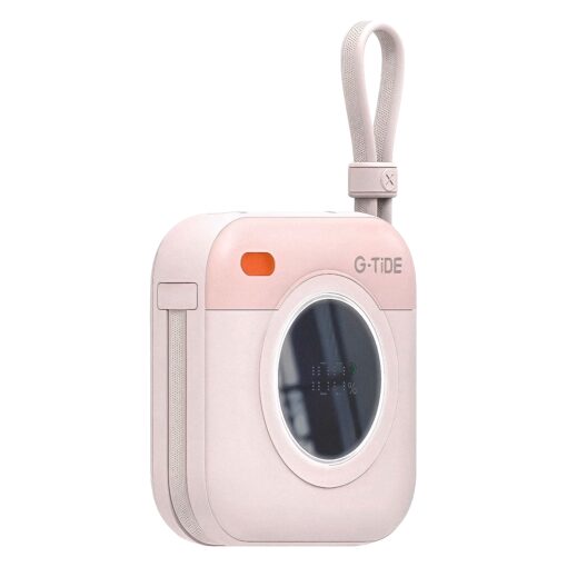 Cargador Portátil G-tide Multi X1 10000mah Usb-c Lightning Inalámbrico - Rosa