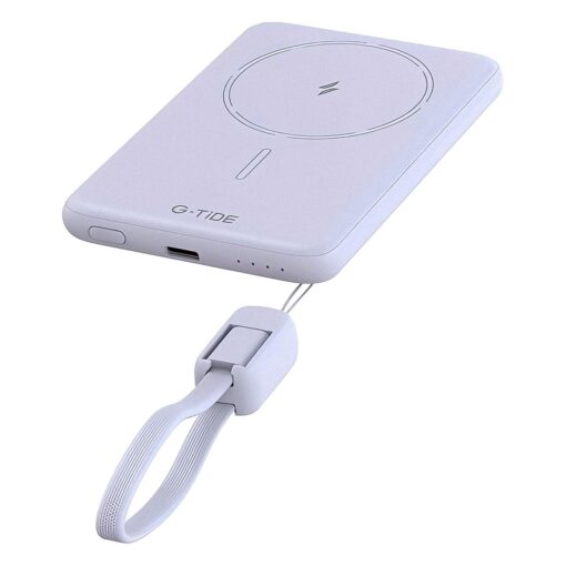 Cargador Portátil G-tide Slim 01 5000mah Usb-c A Usb-c Inalámbrico - Morado