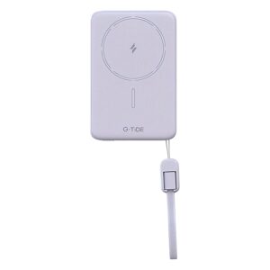 Cargador Portátil G-tide Slim 01 5000mah Usb-c A Usb-c Inalámbrico - Morado - Imagen 2