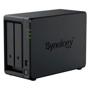 Servidor Nas Storage Synology DiskStation DS725+ AMD Ryzen R1600 2 Baias - Negro