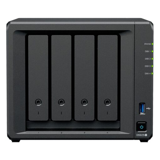 Servidor Nas Synology DiskStation DS925+ AMD Ryzen V1500B 4 Baias - Negro