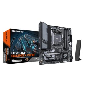 Placa Madre Gigabyte B550M Gaming X WIFI6 DDR4 Socket AM4 Chipset AMD B550 Micro ATX
