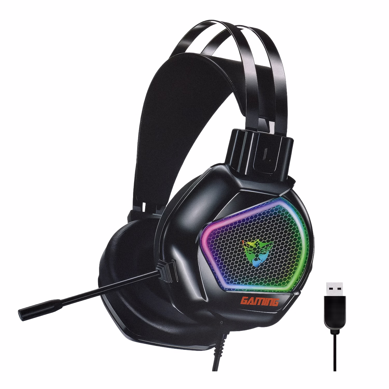 Auriculares Usb Satellite Ae-301 Black