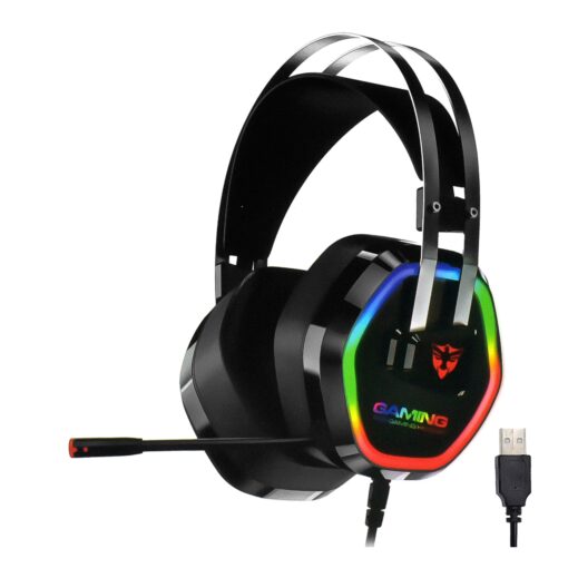 Headset Gamer Satellite AE-305 RGB USB - Negro
