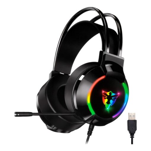 Headset Gamer Satellite AE-304 RGB USB - Negro