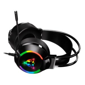 Headset Gamer Satellite AE-304 RGB USB - Negro - Imagen 2