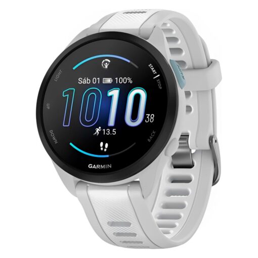 Smartwatch Garmin Forerunner 165 Music 010-02863-31 - Gris Y Blanco