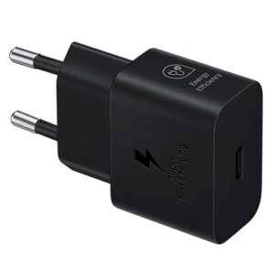 Carreg P/tomada Samsung Ep-t2510xbegww Usbc-c+cable Usb-c 25w/5a Black - Imagen 2