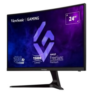 Monitor Gamer ViewSonic VX2418C Curved 24" Full HD 180Hz - Negro - Imagen 2