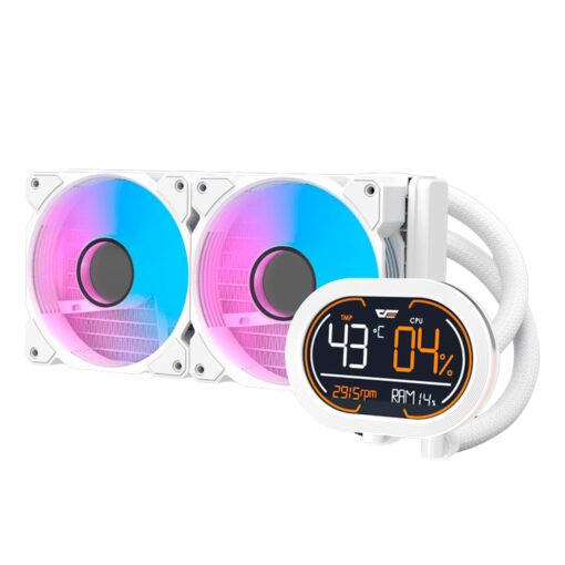 Water Cooler Cpu Darkflash Dh240d Nebula White (c/panel Monitor)