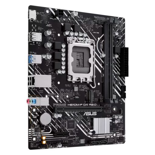Alternative view of Placa Madre Asus Prime H610M-F D4 R2.0 Socket LGA 1700 Chipset Intel G610 DDR4 Micro ATX