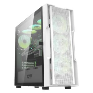 Gabinete Darkflash Dk431 Glass White (4fan Argb)