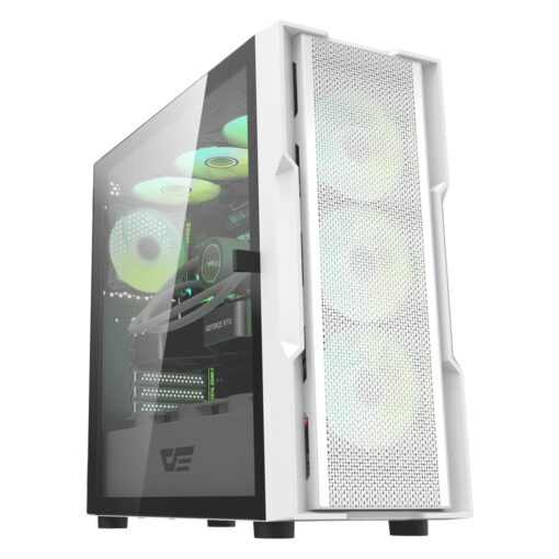 Gabinete Darkflash Dk431 Glass White (4fan Argb)