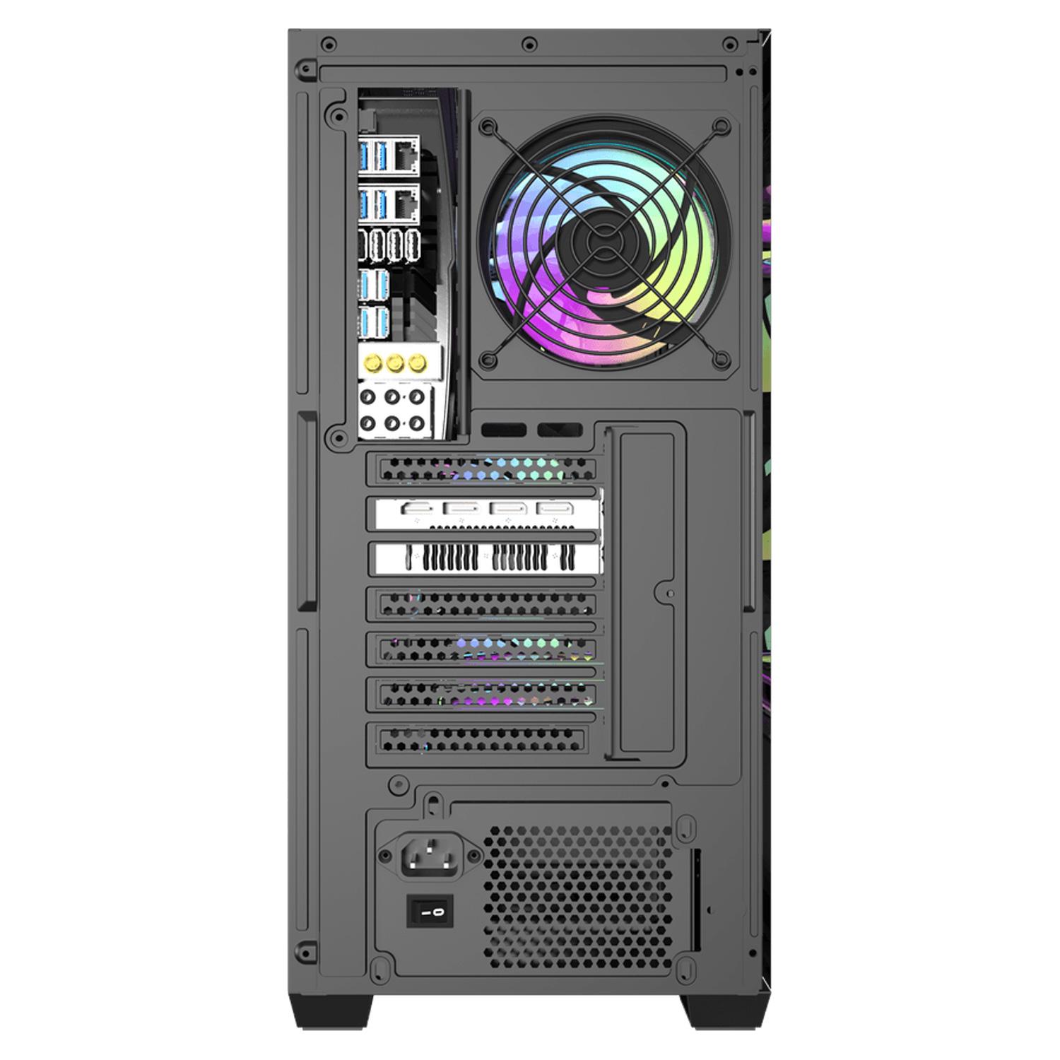 Gabinete Darkflash Ds900 Mesh Black (0fan) - Imagen 4