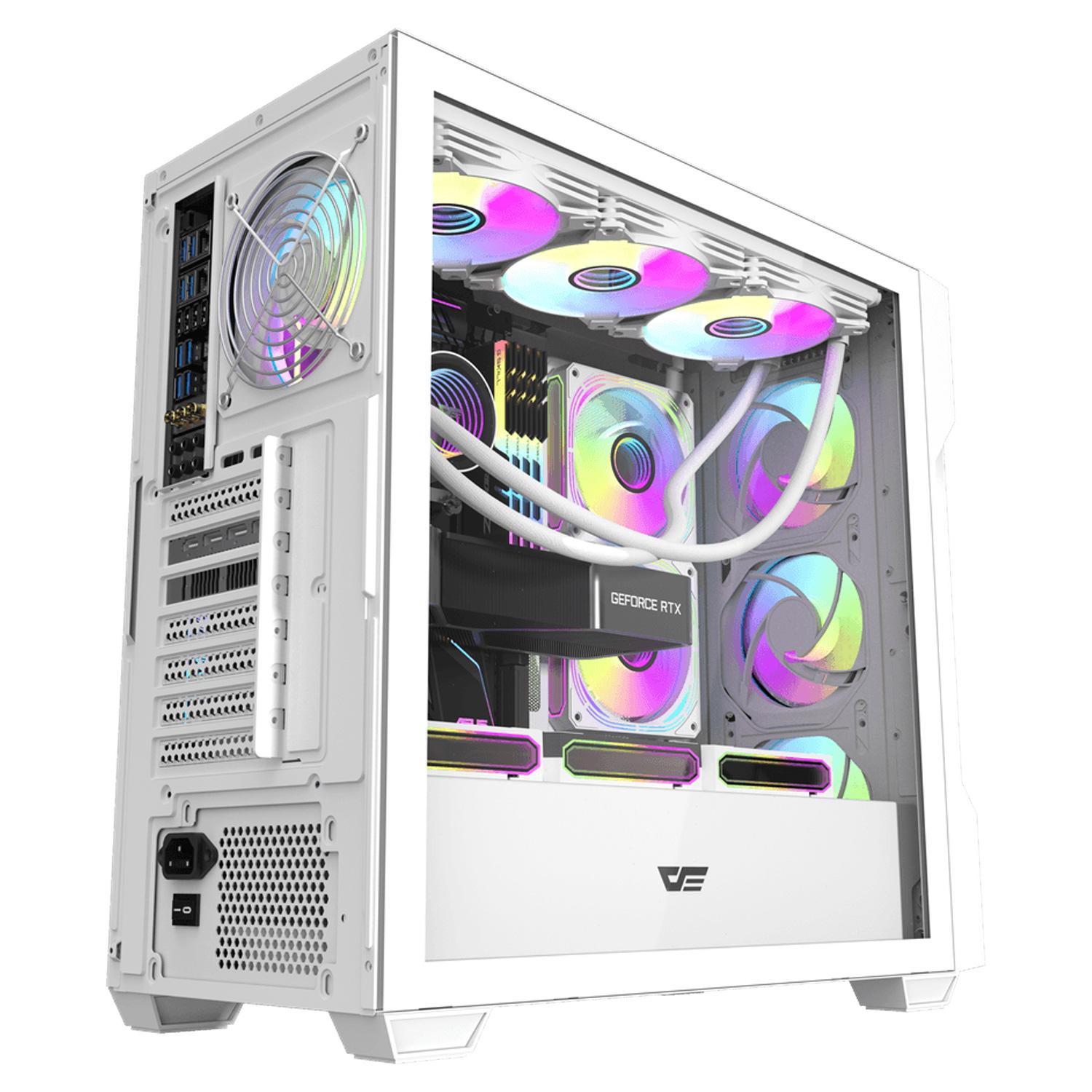Gabinete Darkflash Ds900 Mesh White (0fan) - Imagen 3
