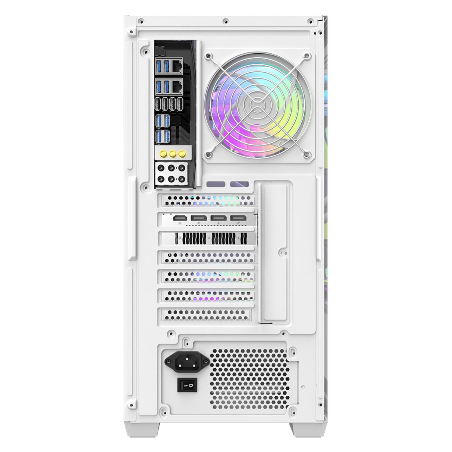 Gabinete Darkflash Ds900 Mesh White (0fan) - Imagen 4