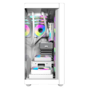 Gabinete Darkflash Ds900g White (0fans) - Imagen 4