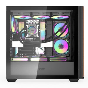 Gabinete Darkflash Ds900ws Black (0fans) - Imagen 4