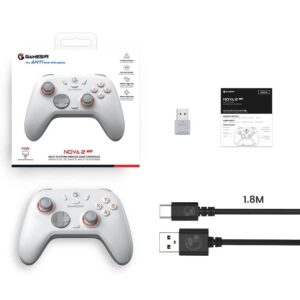 Control Gamesir Nova 2 Lite Inalámbrico Para Nintendo Switch/PC/Smartphone/Steam - Blanco Espacial - Imagen 4