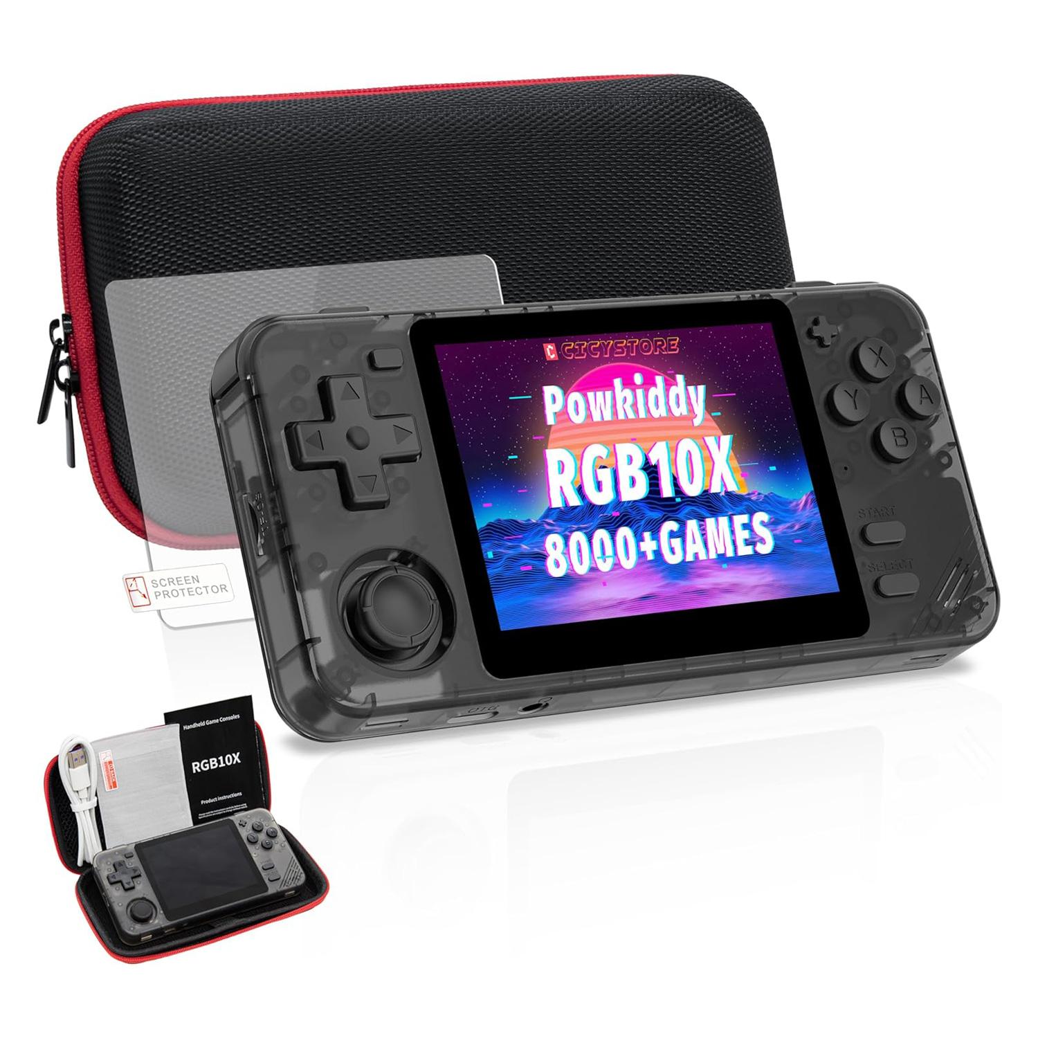 Consola Port Powkiddy Rgb10x 64gb 3.5" Multi-plataf 10mil Juegos Black - Imagen 4