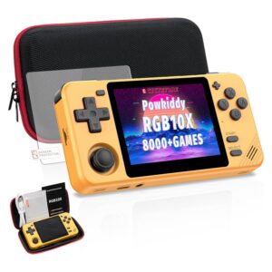 Consola Port Powkiddy Rgb10x 64gb 3.5" Multi-plataf 10mil Juegos Yellow - Imagen 4