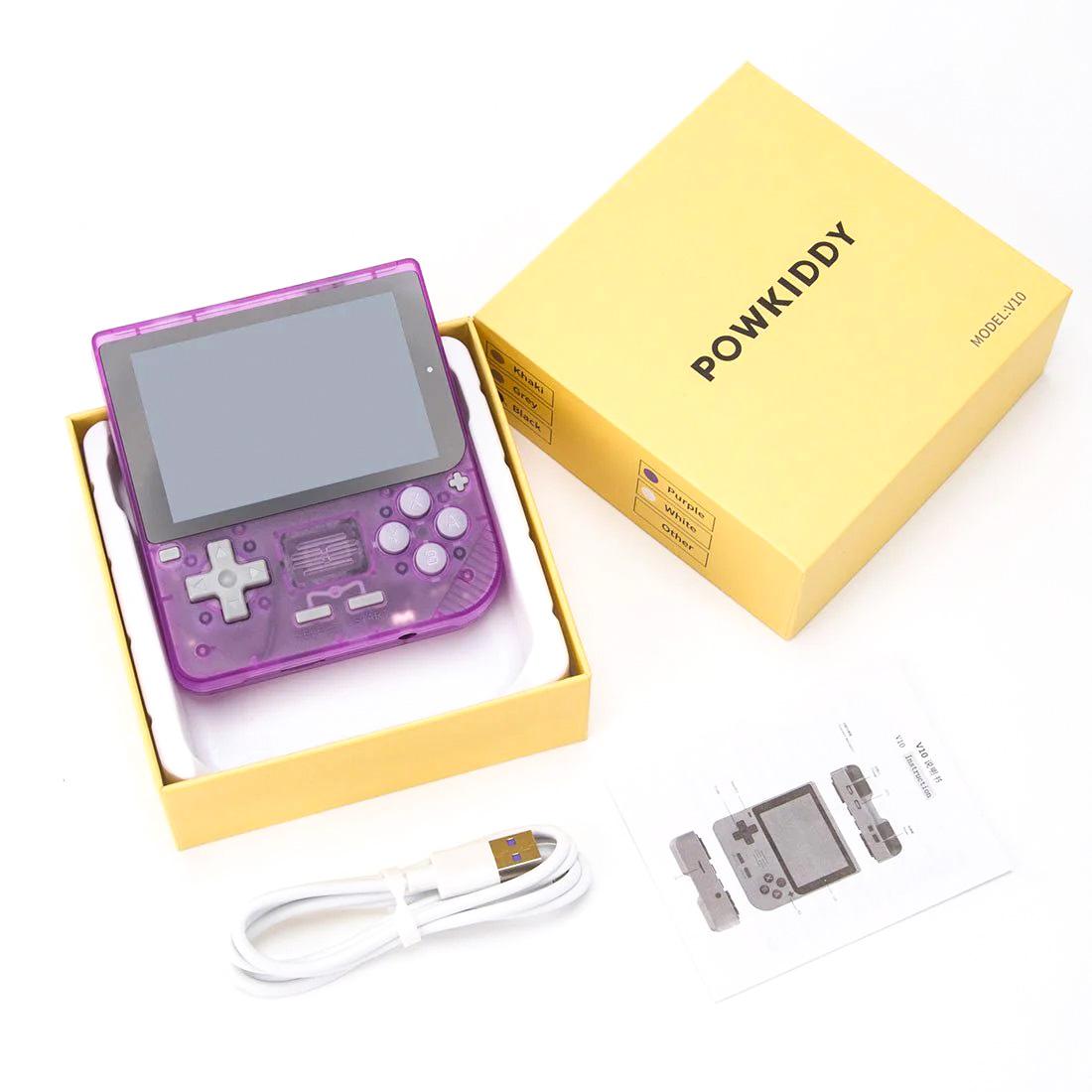 Consola Port Powkiddy V10 64gb 3.5" Multi-plataf 5mil Juegos Purple - Imagen 4
