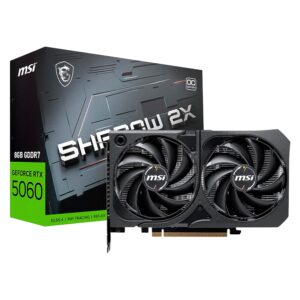 Tarjeta De Video MSI Shadow 2X OC NVIDIA GeForce RTX 5060 8GB GDDR7 - 912-V537