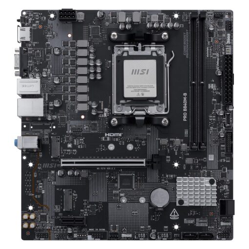 Alternative view of Placa Madre MSI Pro B840M-B DDR5 Socket AMD AM5 Chipset B840 Micro ATX