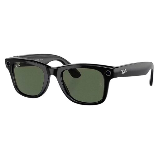 Alternative view of Lentes Smart Ray-ban Meta Wayfarer Rw4006 Shiny Black/g-15 Green