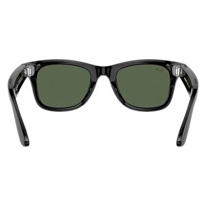 Lentes Smart Ray-ban Meta Wayfarer Rw4006 Shiny Black/g-15 Green - Imagen 3