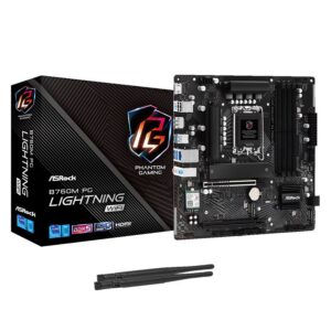 Placa Madre Asrock B760M PG Lightning WiFi DDR5 Socket LGA 1700 Chipset Intel B760 Micro ATX