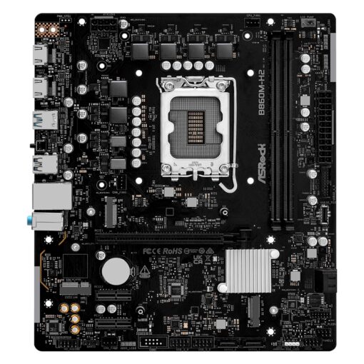 Alternative view of Placa Madre Asrock B860M-H2 DDR5 Socket LGA 1851 Chipset Intel B760 Micro ATX