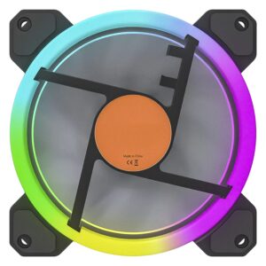 Cooler Fan Para Gabinete Aigo Dr12 Rgb - Negro - Imagen 3