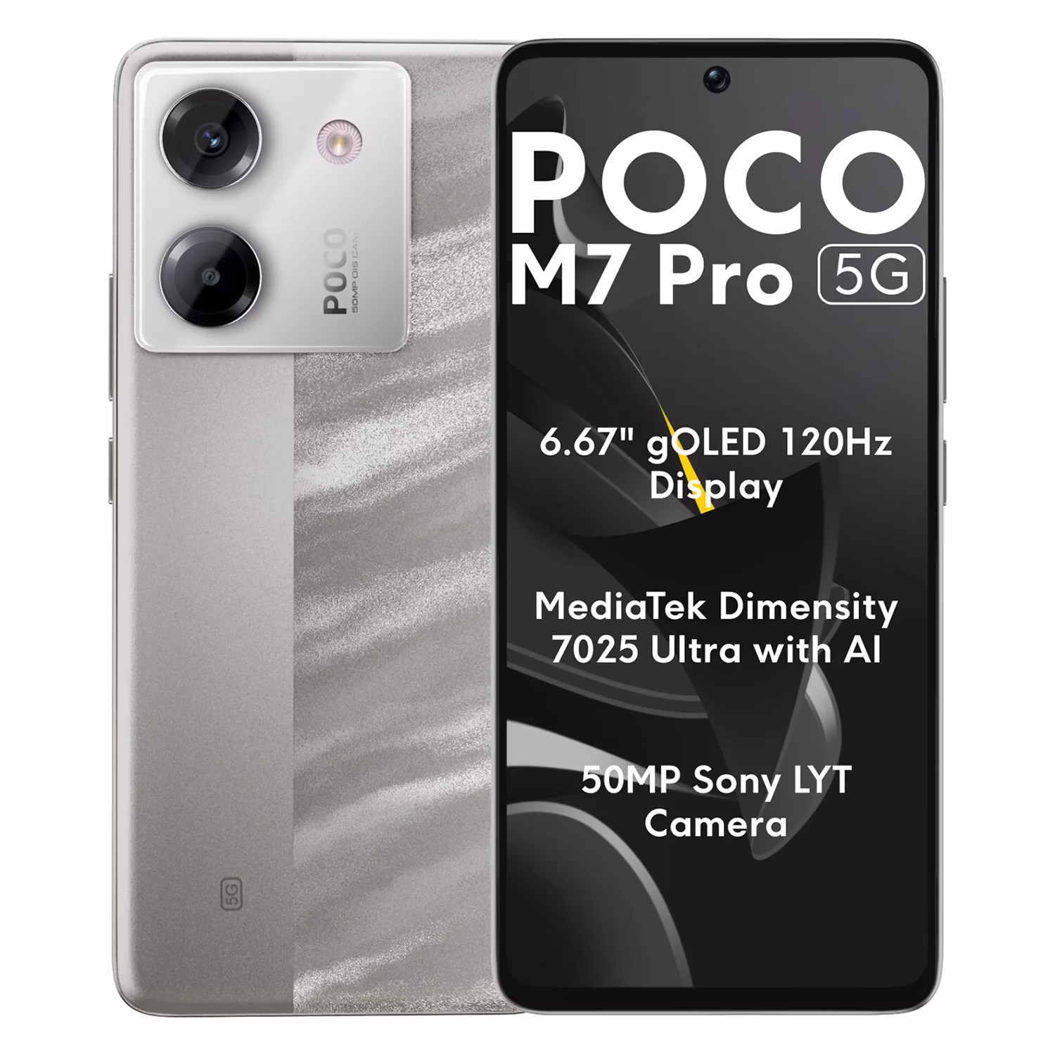 Smartphone Xiaomi Poco M7 Pro 5g Ds 12gb Ram 512gb 6.67" Silver Glo.l/pq Br Novo