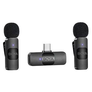 Micrófono Lapela Boya BY-V20 USB-C Inalámbrico Para Smartphone - 2 Unidades (2TX+1RX) - Imagen 2