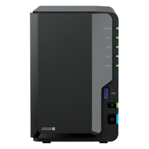 Servidor NAS Synology DiskStation DS225+ Intel Celeron J4125 2 Baia - Negro