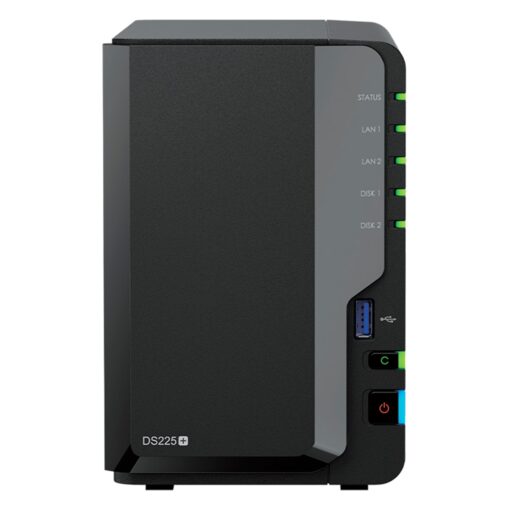 Servidor NAS Synology DiskStation DS225+ Intel Celeron J4125 2 Baia - Negro