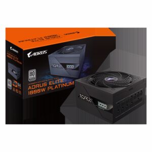 Fuente De Poder Gigabyte Aorus Elite P1000w Gp-ae1000pm Atx 1000w 80 Plus Platinum Pfc Activo Full Modular Bivolt - Negro