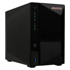 Servidor NAS Asustor AS3302T V2 Realtek RTD1619B 2 Baias - Negro