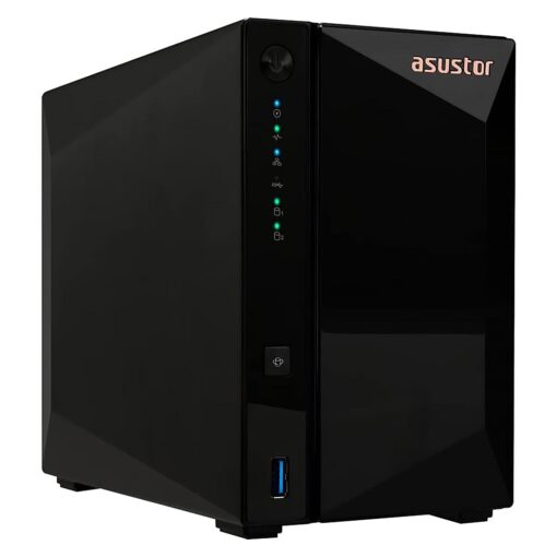 Servidor NAS Asustor AS3302T V2 Realtek RTD1619B 2 Baias - Negro