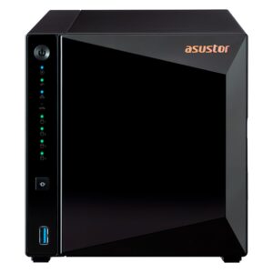 Servidor NAS Asustor AS3304T Realtek RTD1296 Quad Core 4 Baias - Negro