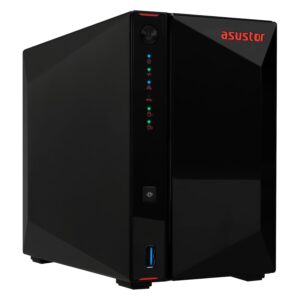 Servidor NAS Asustor AS5402T Intel Celeron N5105 2 Baias - Negro