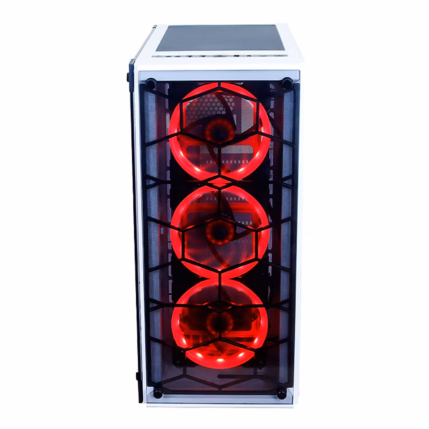 Alternative view of Gabinete Gamer Redragon Wheeljack Gc-606wh-3rgb Mid Tower - Blanco (caja Dañada Y Detalles) (3 Fans Rgb)