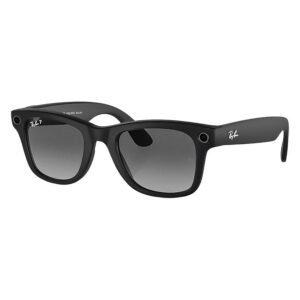 Anteojos De Sol Ray-ban Meta Wayfarer Rw4006 Wifi Meta Ia 32gb - Negro Y Grafite - Imagen 2