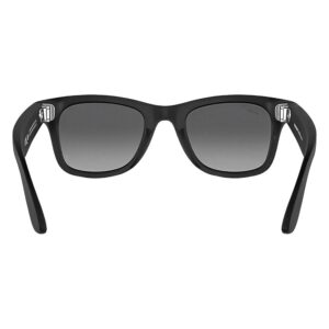 Anteojos De Sol Ray-ban Meta Wayfarer Rw4006 Wifi Meta Ia 32gb - Negro Y Grafite - Imagen 4