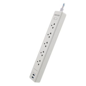 Filtro De Línea Forza FSP-512USBW 6 Tomadas NEMA 5-15P USB Bivolt - Blanco