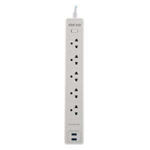 Filtro De Línea Forza FSP-512USBW 6 Tomadas NEMA 5-15P USB Bivolt - Blanco - Imagen 2