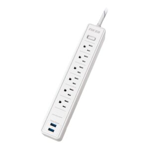 Filtro De Línea Forza FSP-612USBW 6 Tomadas USB Bivolt - Blanco
